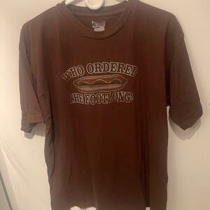 Who Ordered the Footlong? Awesome D-Lab 90/10 Cotton Tshirt SZ XL 🌭 🔥🔥🔥